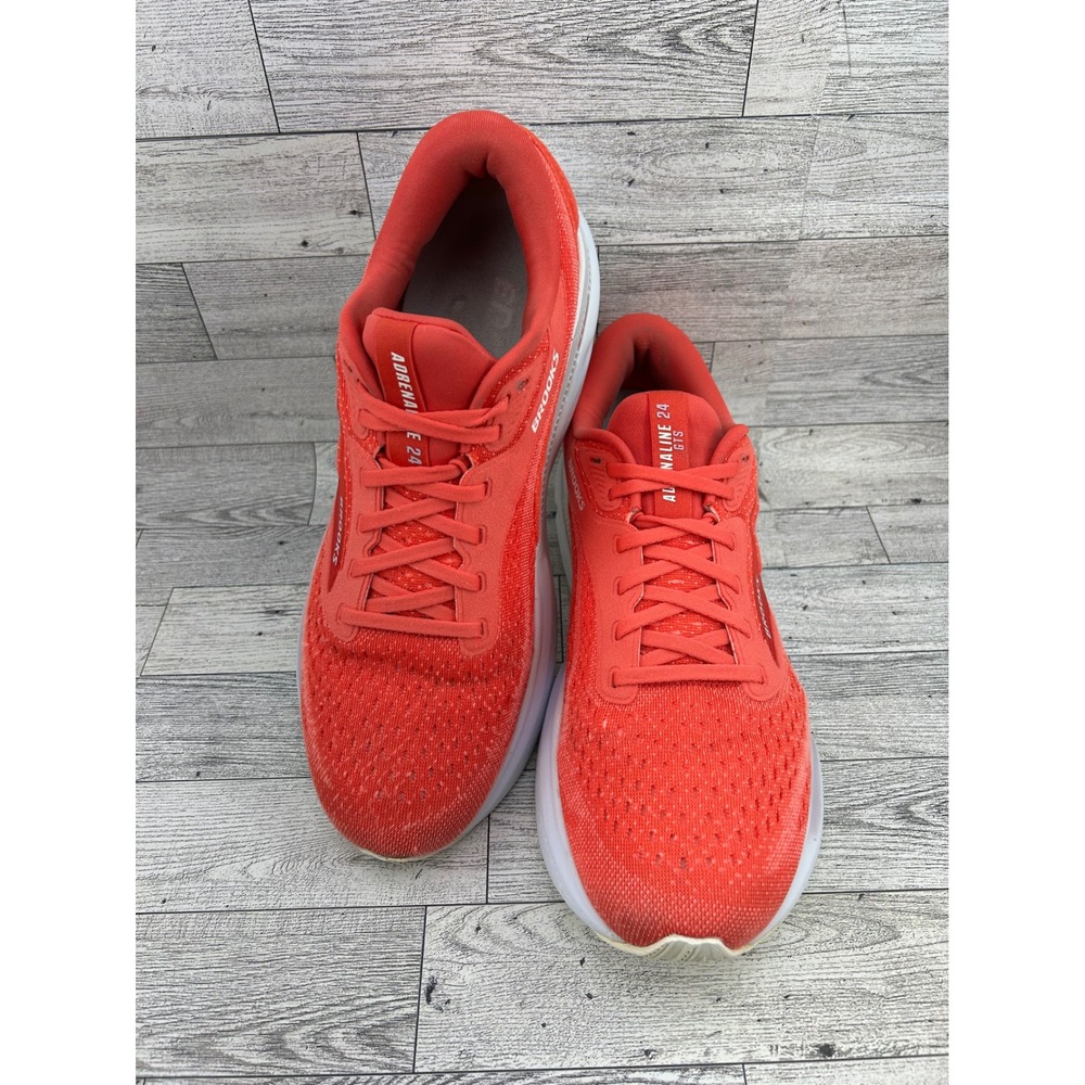 Brooks Adrenaline GTS 24 Women Sz 10.5B Running Shoes Orange Coral 1204261B613